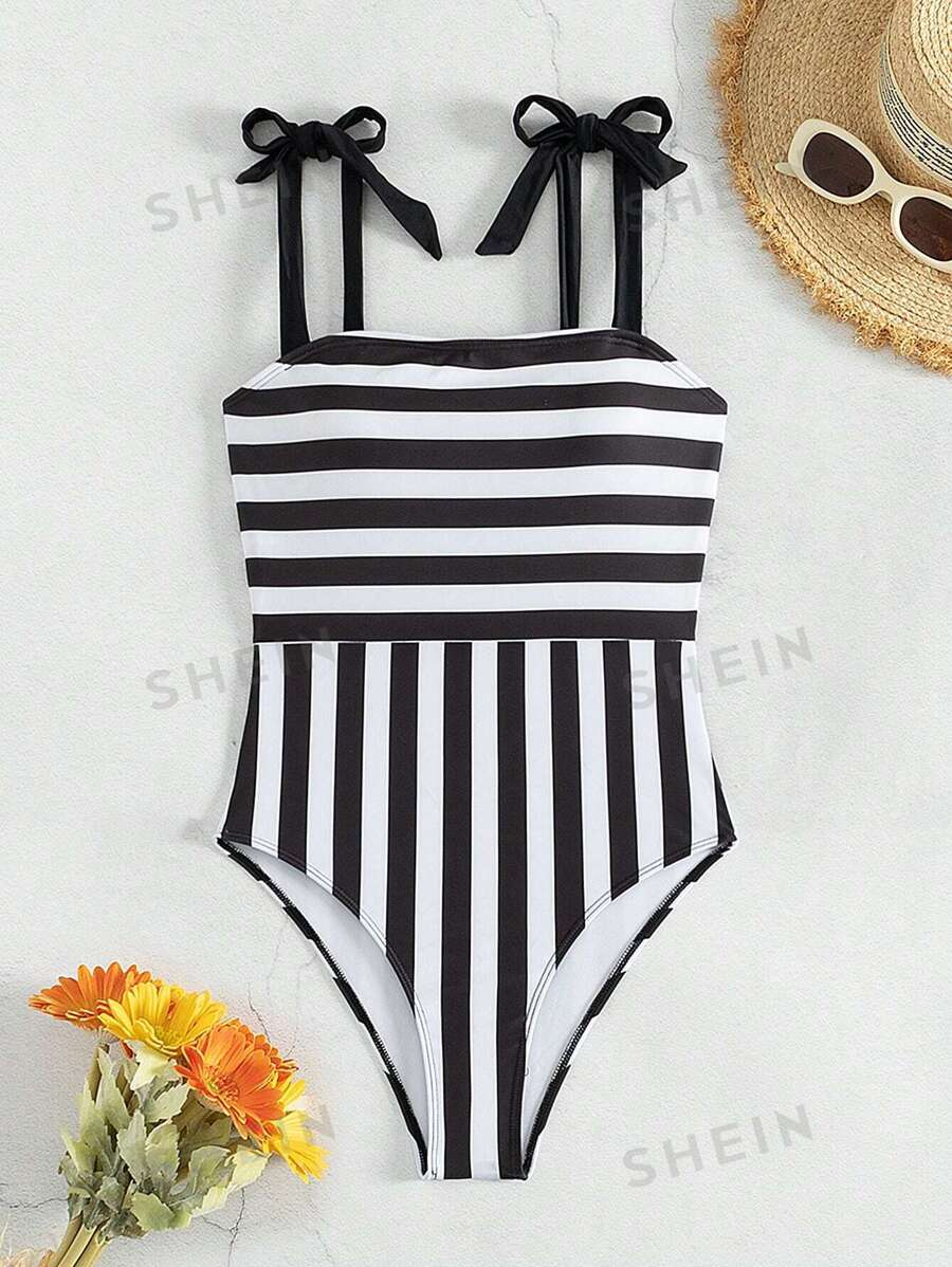 One Piece Swimsuit Customizable Women's Clothing, Random Print Design