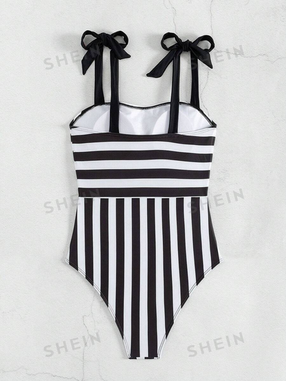 One Piece Swimsuit Customizable Women's Clothing, Random Print Design