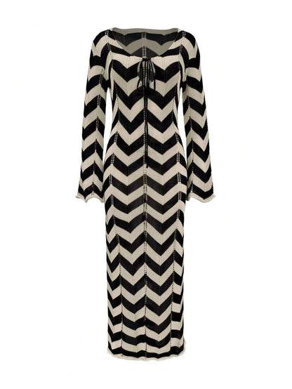 A stylish, modern, and simple woven cover-up dress for women, perfect for summer beach vacations