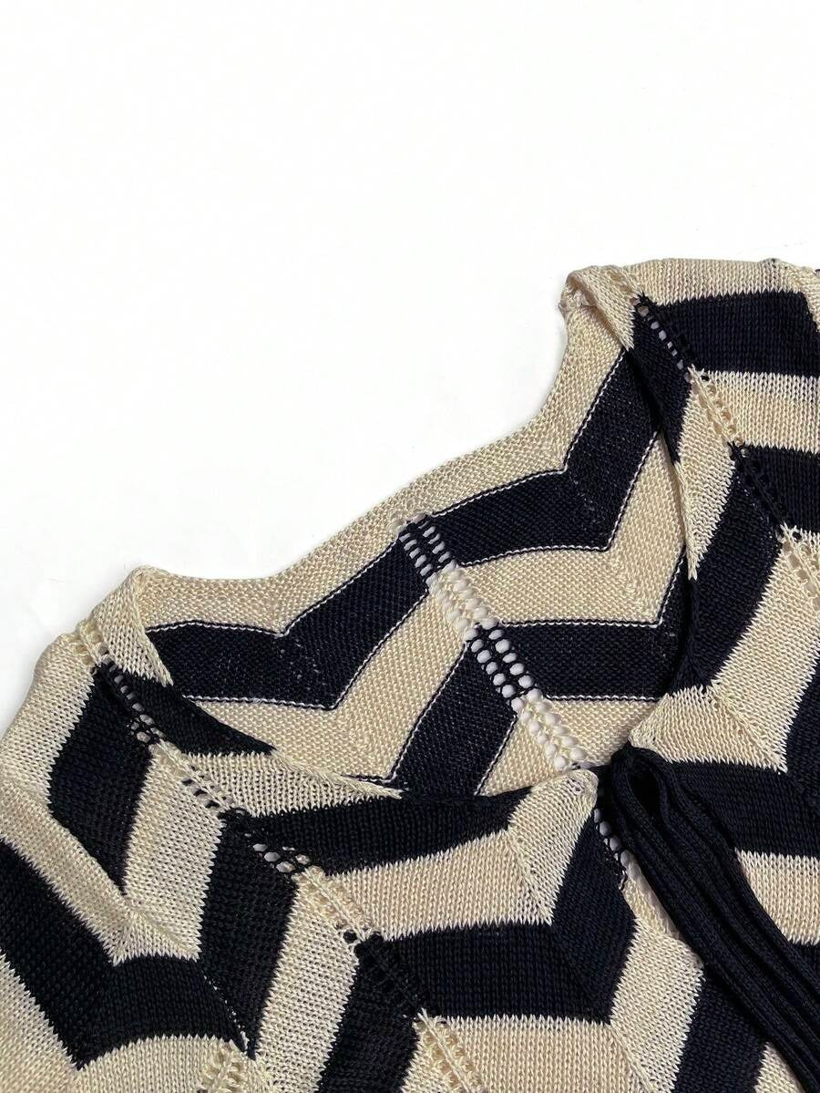 A stylish, modern, and simple woven cover-up dress for women, perfect for summer beach vacations