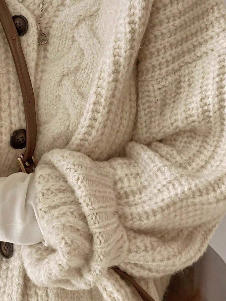 Cardigan Jacket Long Sleeve Knit Coat for Women