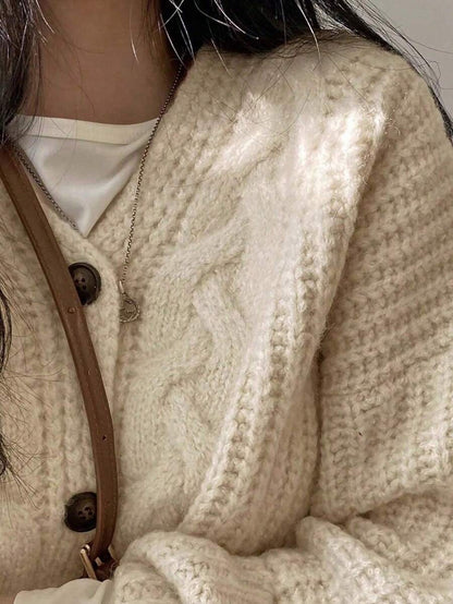 Cardigan Jacket Long Sleeve Knit Coat for Women