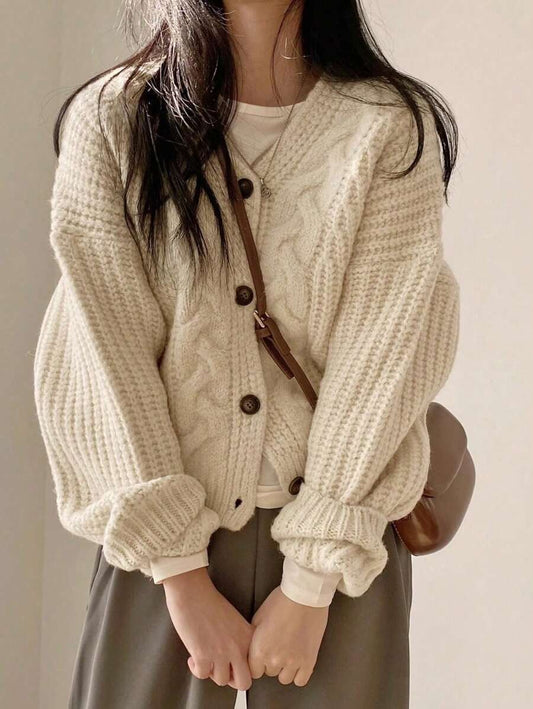 Cardigan Jacket Long Sleeve Knit Coat for Women