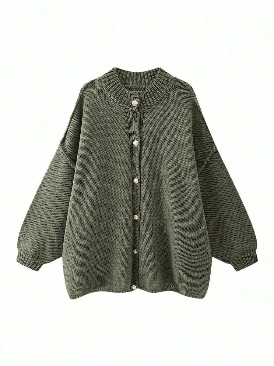 Cardigan Sweater Women's Embellished Vintage Korean Style