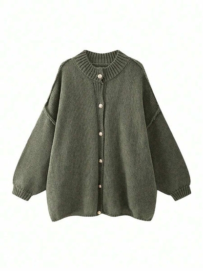 Cardigan Sweater Women's Embellished Vintage Korean Style