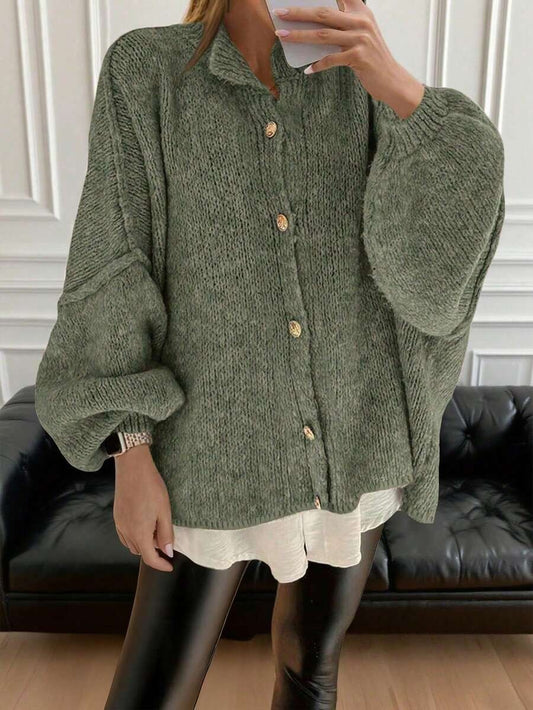 Cardigan Sweater Women's Embellished Vintage Korean Style