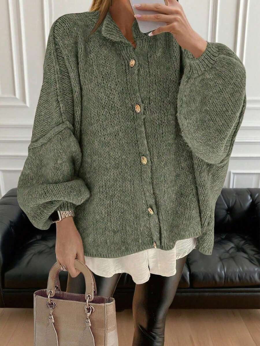 Cardigan Sweater Women's Embellished Vintage Korean Style