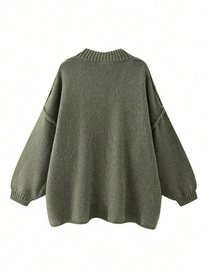 Cardigan Sweater Women's Embellished Vintage Korean Style