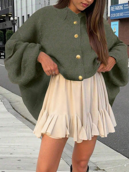 Cardigan Sweater Women's Embellished Vintage Korean Style