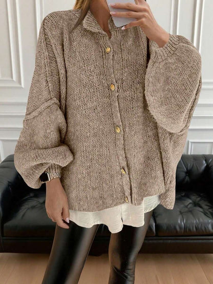 Cardigan Sweater Women's Embellished Vintage Korean Style