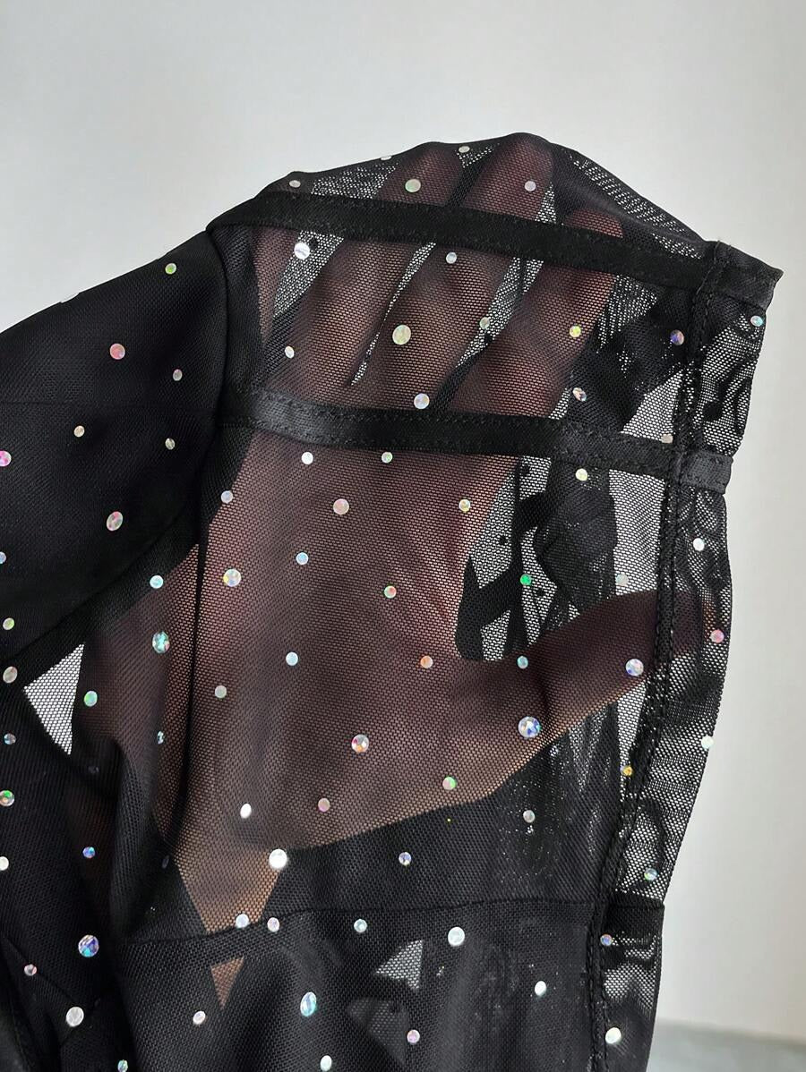 Elegant Party Top With Sweetheart Neckline