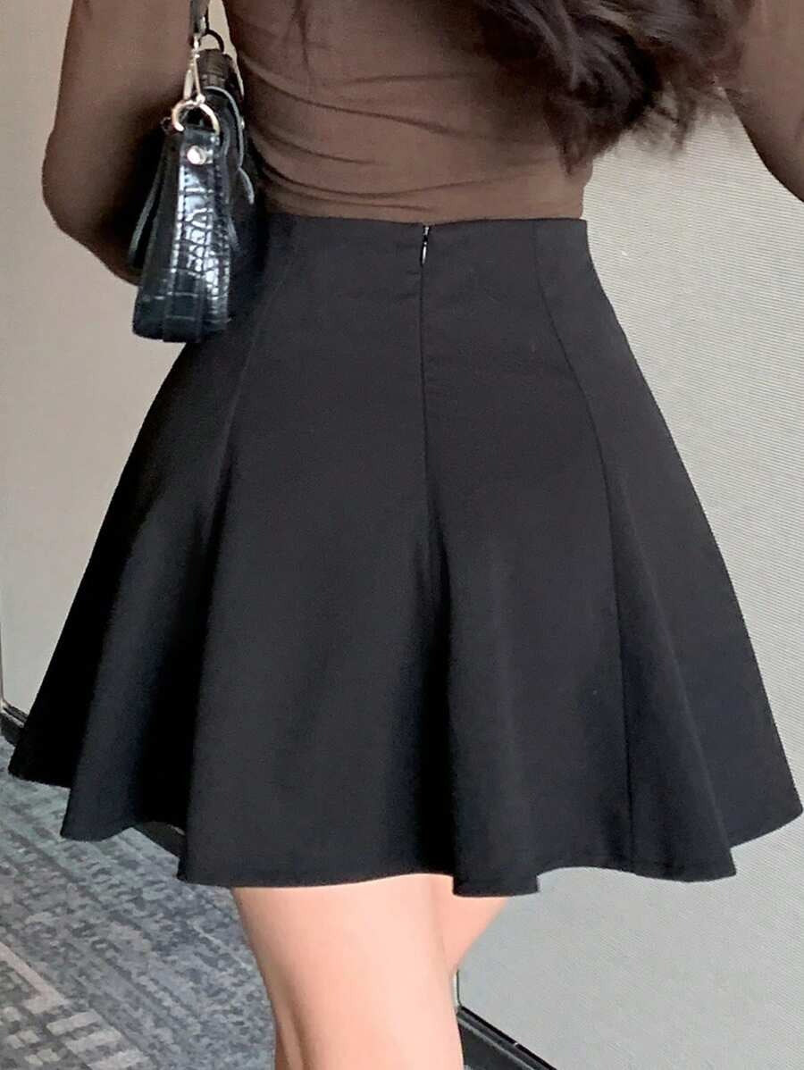 High Waist Bell Skirt for Autumn
