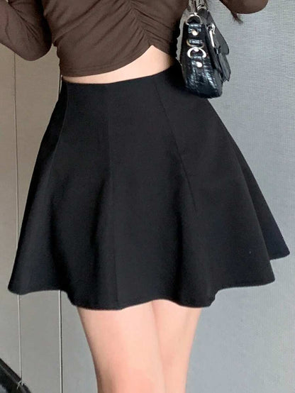 High Waist Bell Skirt for Autumn