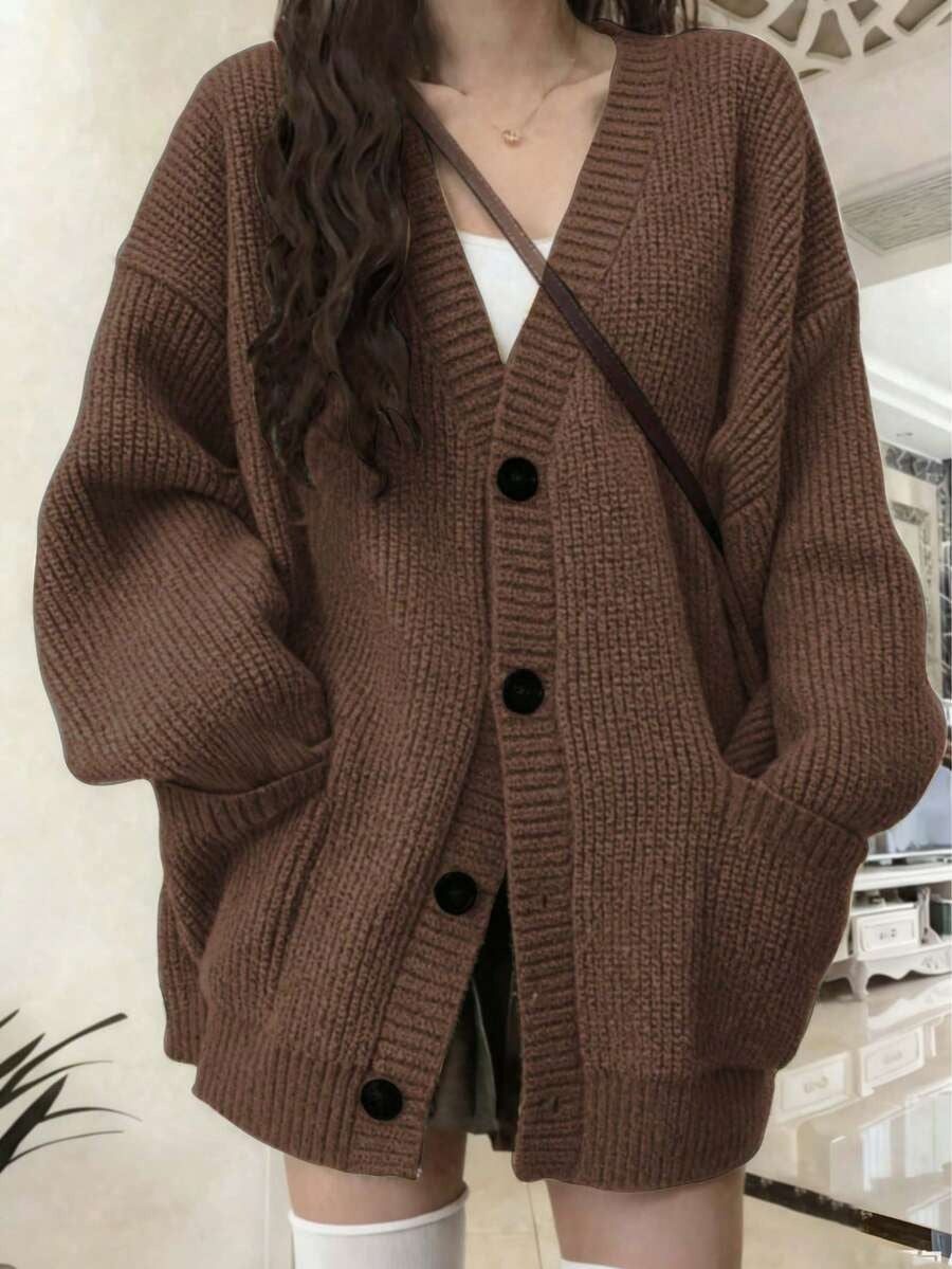 Knitted Wool Cardigan Sweater Women's Autumn Winter