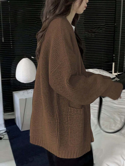 Knitted Wool Cardigan Sweater Women's Autumn Winter