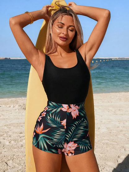 One-piece Swimsuit for Plus Size Women for Beach Holidays
