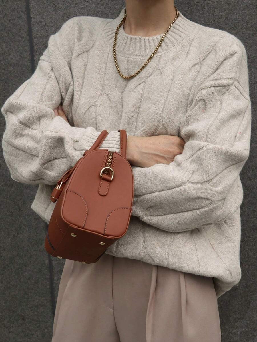 Oversized Knit Sweater for Women Long Sleeve Autumn Pullover