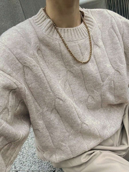 Oversized Knit Sweater for Women Long Sleeve Autumn Pullover