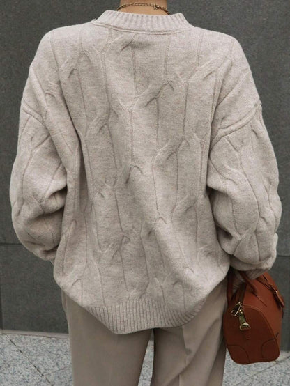 Oversized Knit Sweater for Women Long Sleeve Autumn Pullover