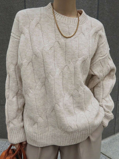 Oversized Knit Sweater for Women Long Sleeve Autumn Pullover