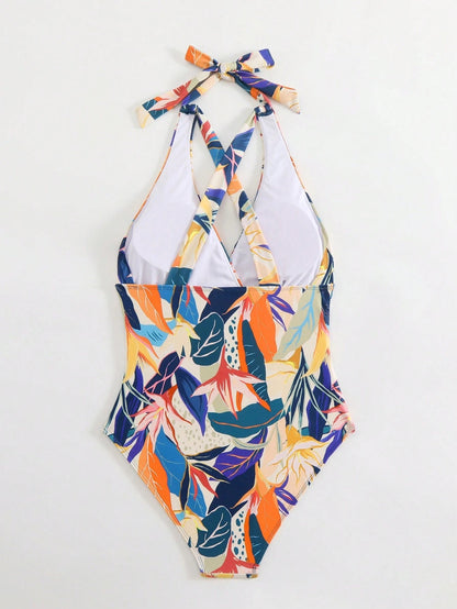 One-Piece Swimsuit – Slimming & Sexy Design for Beach and Hot Spring Resort