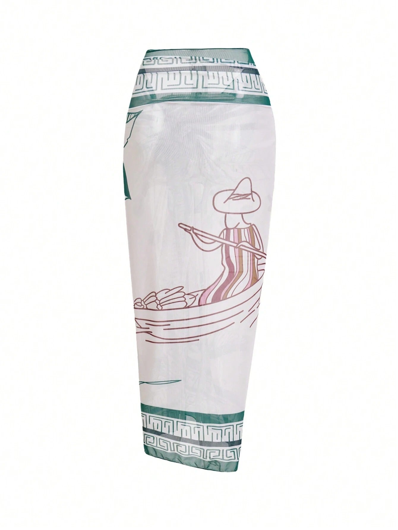 Summer Set Backless Spaghetti Top & Tie-Dye Pleated Skirt