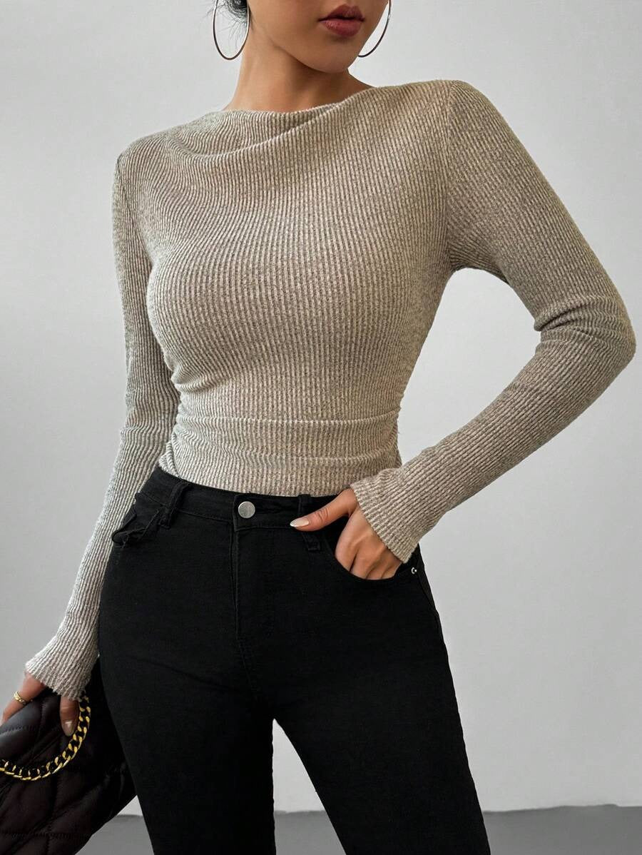 Solid Color Scarf with Sleeves Autumn Fashion