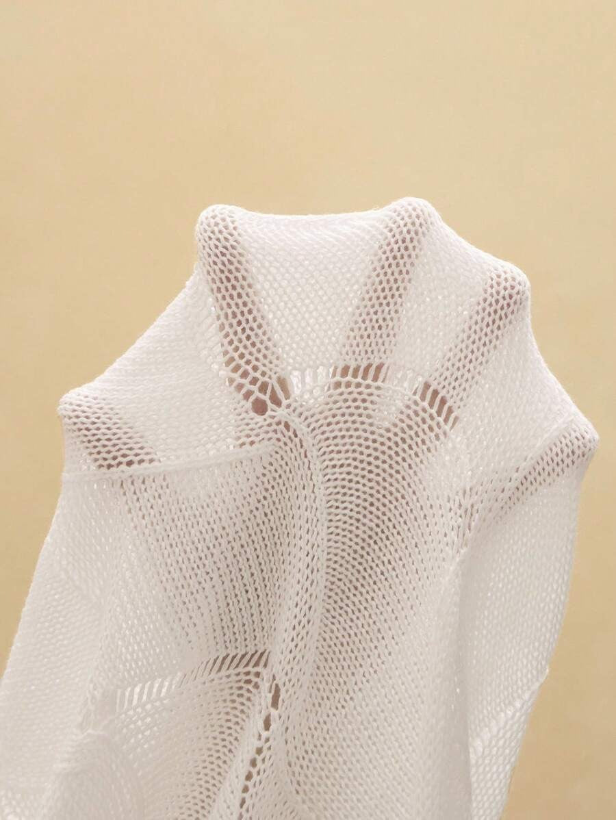 Women's Elegant One-Piece Vacation Swimsuit with Wave Stripes, Textured Knit, and Sexy Neckline