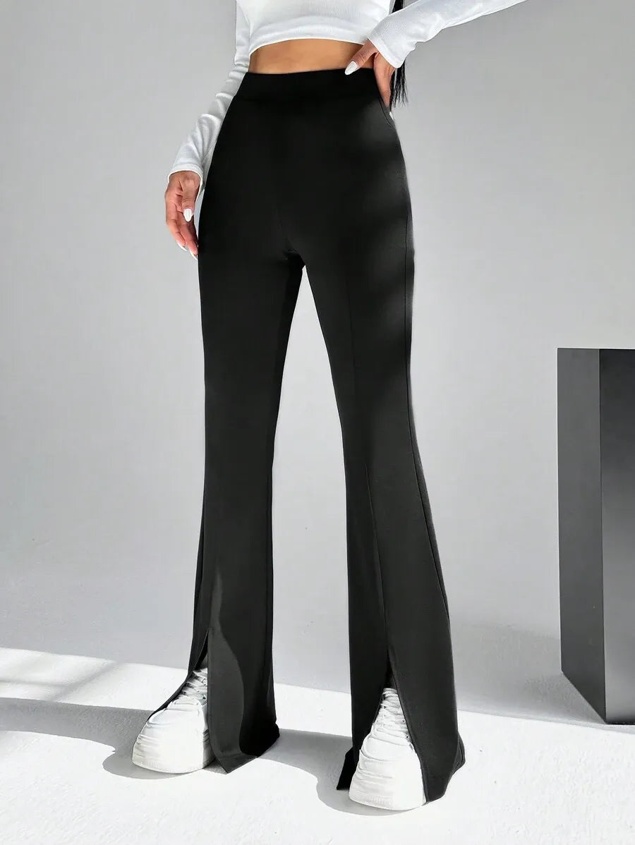 Women's Open Bottom Slit Trousers