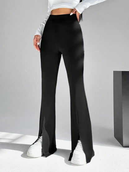 Women's Open Bottom Slit Trousers