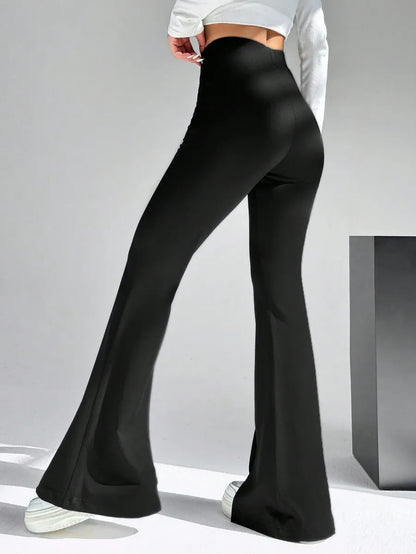 Women's Open Bottom Slit Trousers
