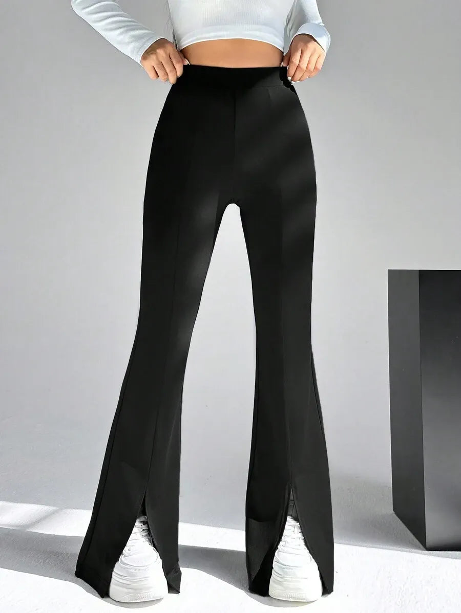 Women's Open Bottom Slit Trousers