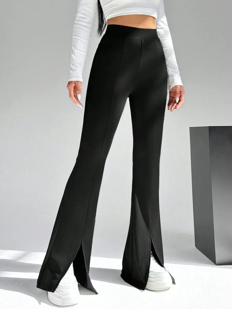 Women's Open Bottom Slit Trousers