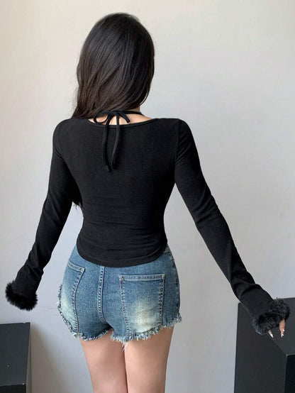 Women's Shirt with Soft Thread Embroidery, Long Sleeves, Heat-Lined Women's Shirts