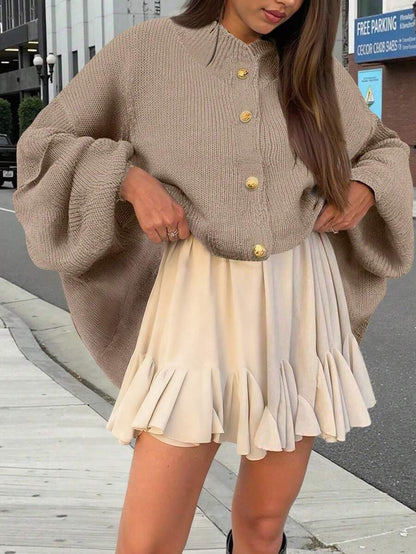 Cardigan Sweater Women's Embellished Vintage Korean Style