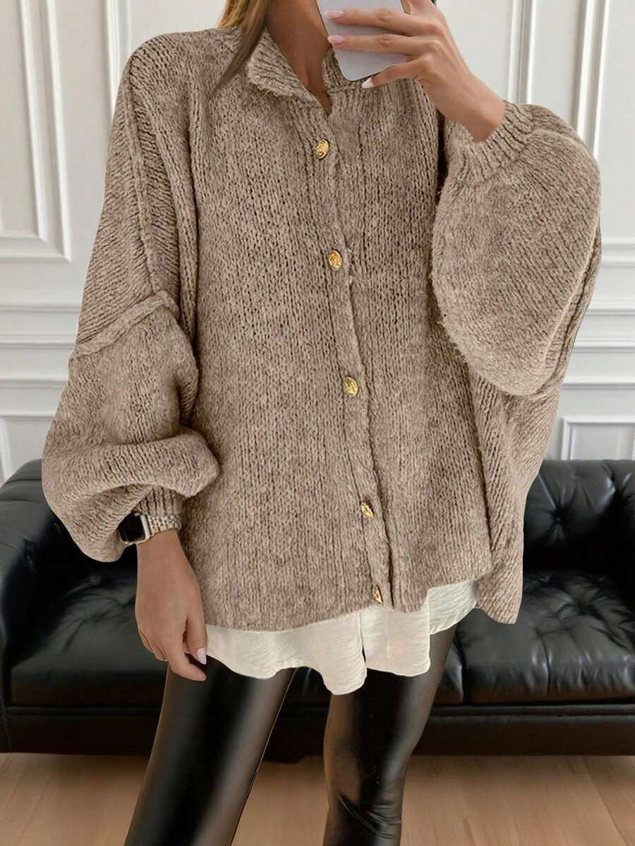 Cardigan Sweater Women's Embellished Vintage Korean Style