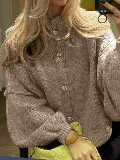 Cardigan Sweater Women's Embellished Vintage Korean Style