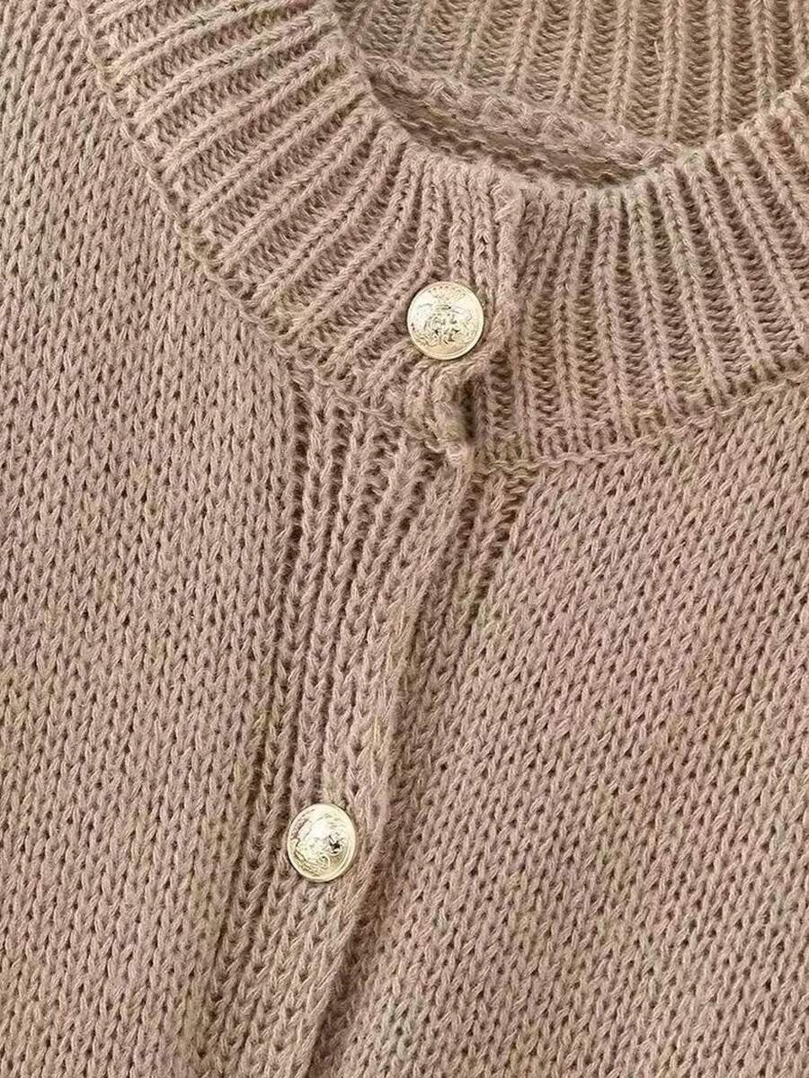 Cardigan Sweater Women's Embellished Vintage Korean Style