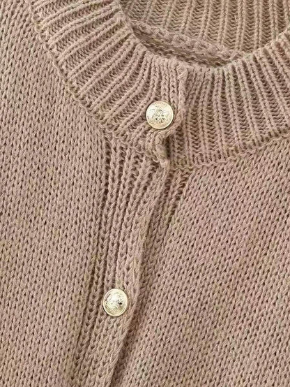 Cardigan Sweater Women's Embellished Vintage Korean Style